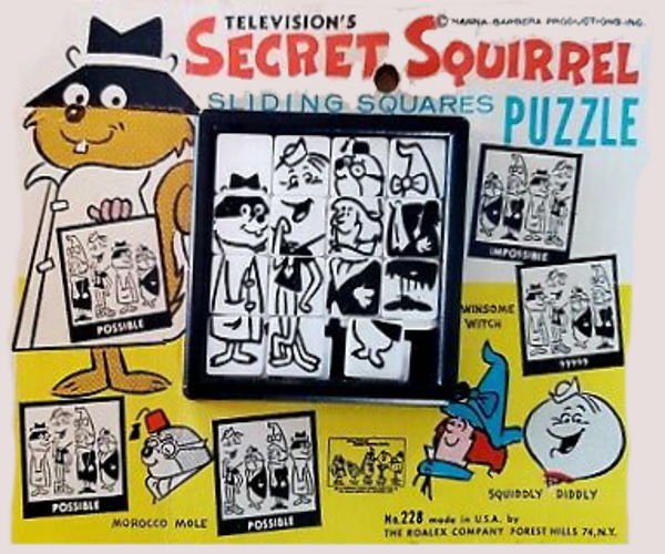 Television's Secret Squirrel Sliding Squares Puzzle